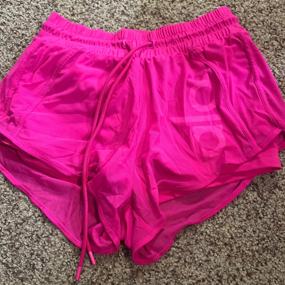 ALO Yoga Women's Athletic Shorts in Hot Pink
